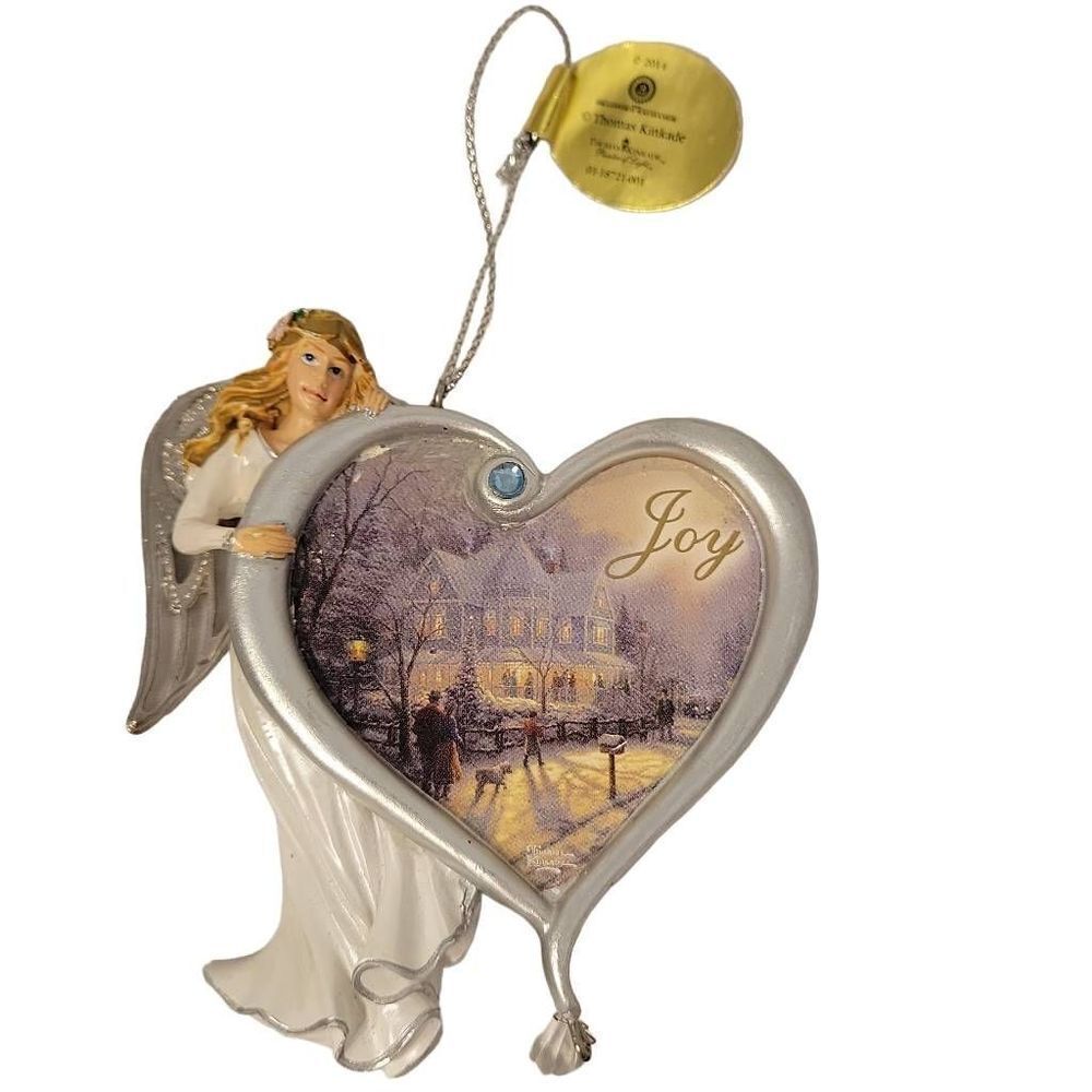 Thomas Kinkade 2014 Heartfelt Blessings Angel‎ Ornaments Joy Bradford Exchange